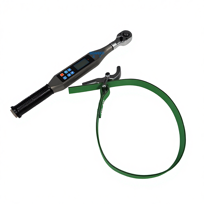 0.3級皮帶扭矩扳手 數顯式4-20NM電子扭矩扳手 皮帶頭力矩工具價格